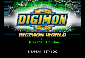Digimon World Title Screen